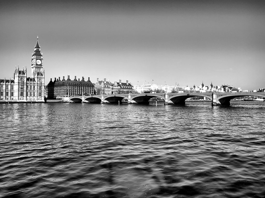 Londres: río y Westminster