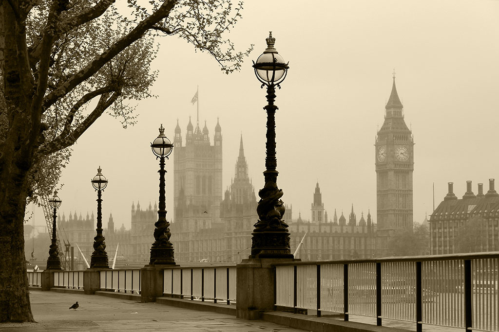 Londres en la niebla