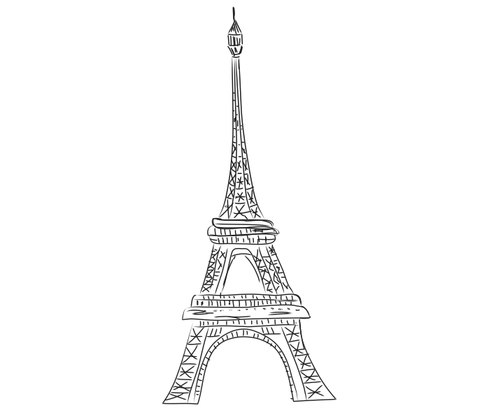 Boceto Torre Eiffel, París