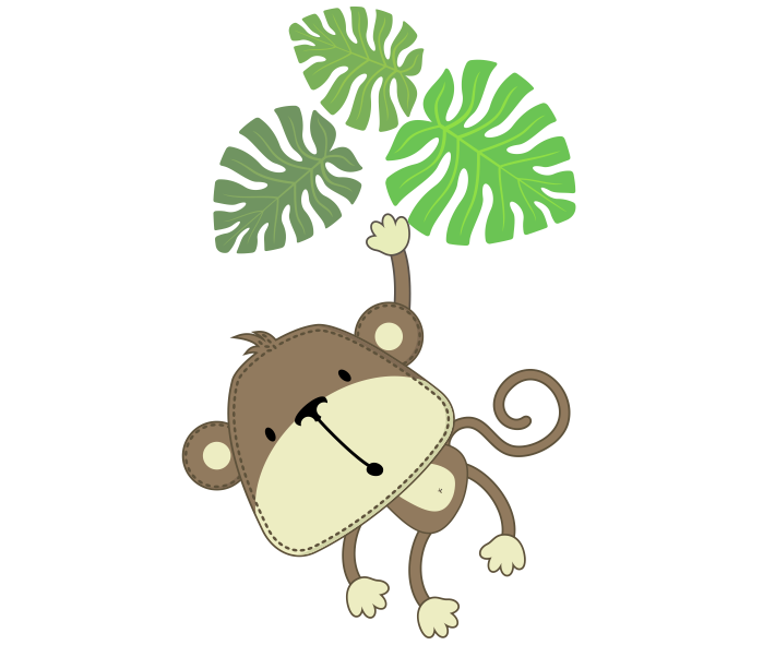 Vinilos decorativos Mono Pepu. Baby