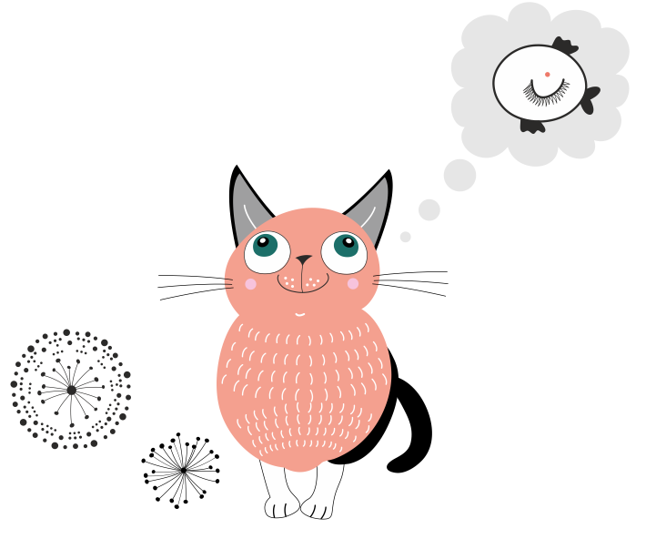 Gatito Coco hambriento