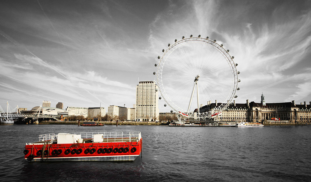 Londres: río Támesis y noria