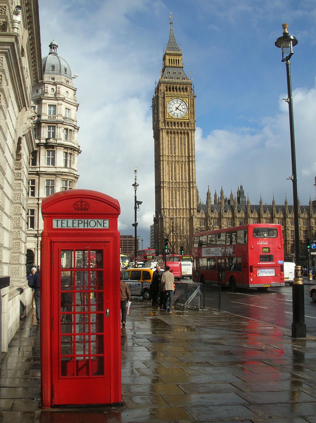 Londres: cabina y Big Ben