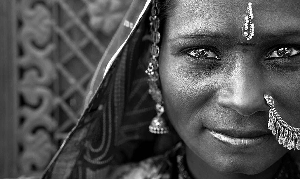 Retrato mujer india