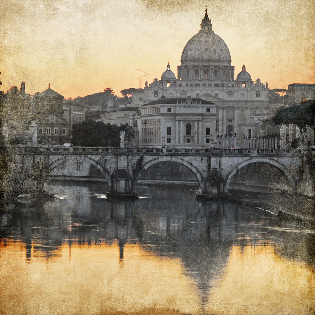 Roma: Vista de San Pedro del Vaticano