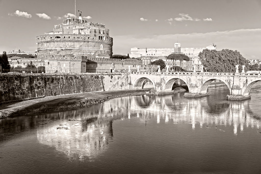 Roma: río Tíber y Castillo Sant Angelo