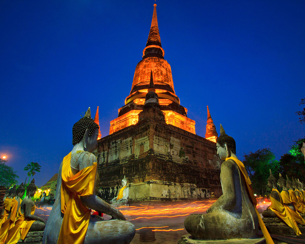 Tailandia: Templo budista Magha Puja