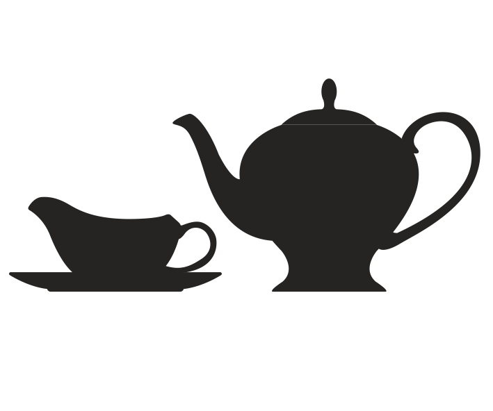 Conjunto de té retro