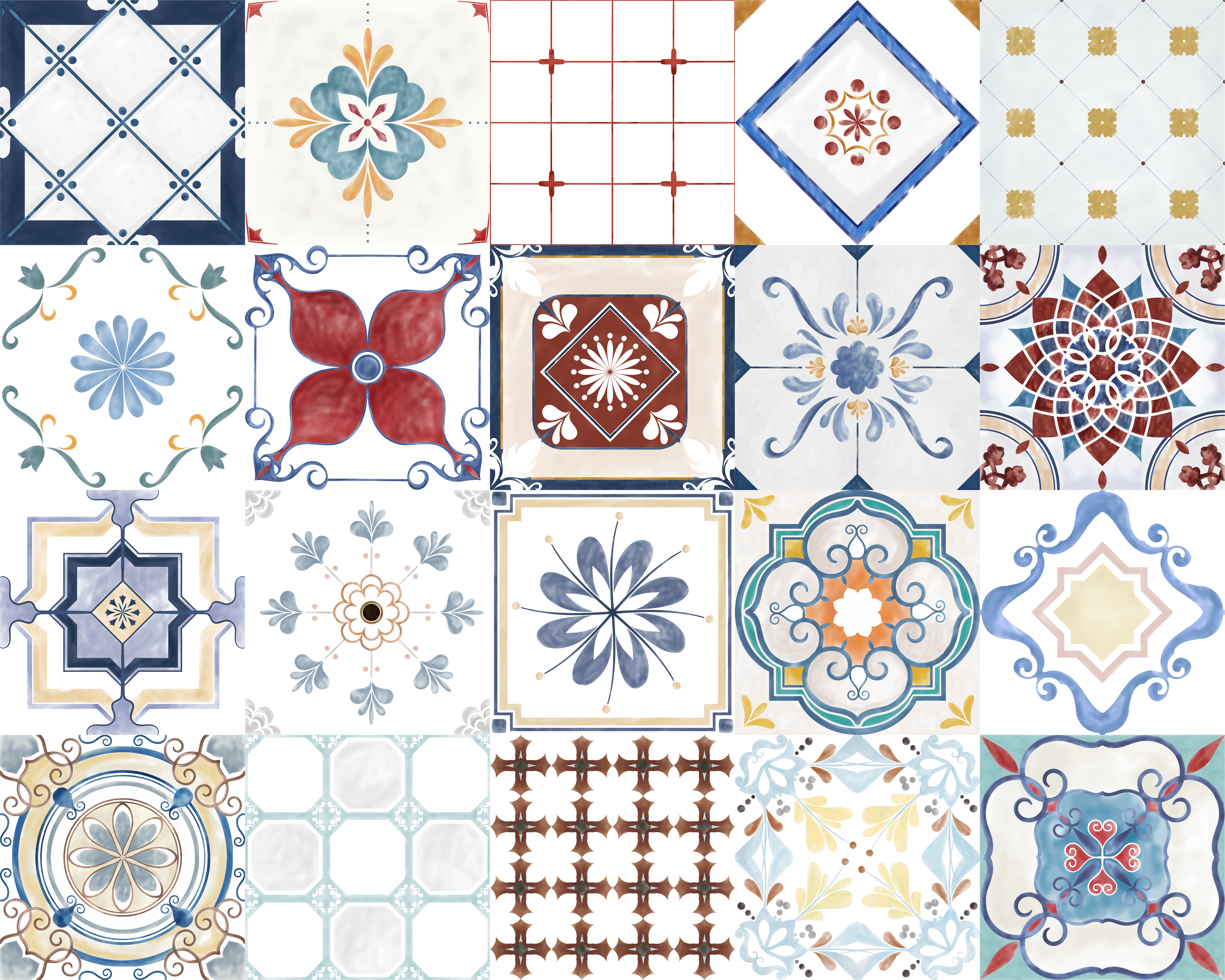 Azulejos de colores